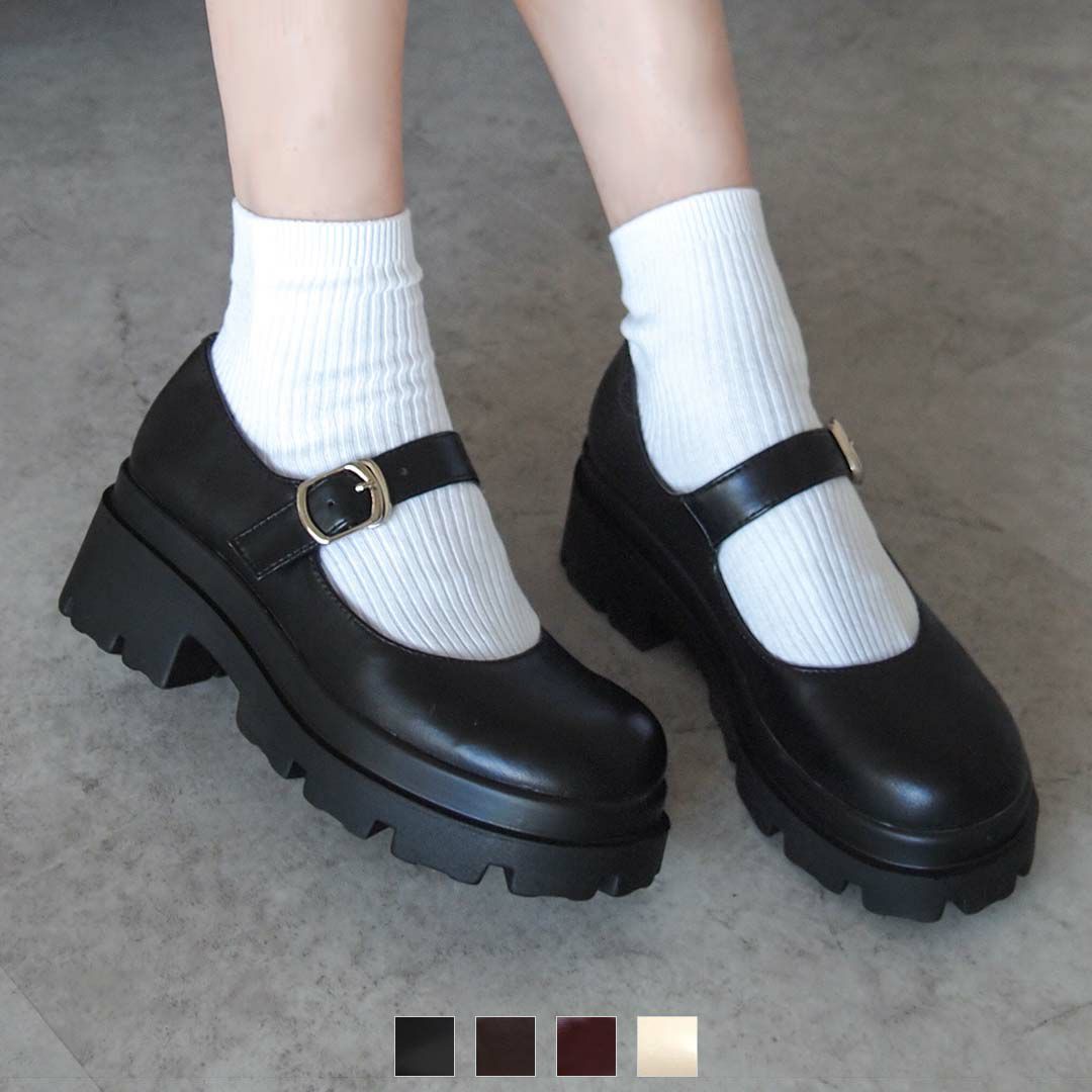 【オフィシャルサイト/ZOZO限定】厚底ストラップマニッシュシューズ