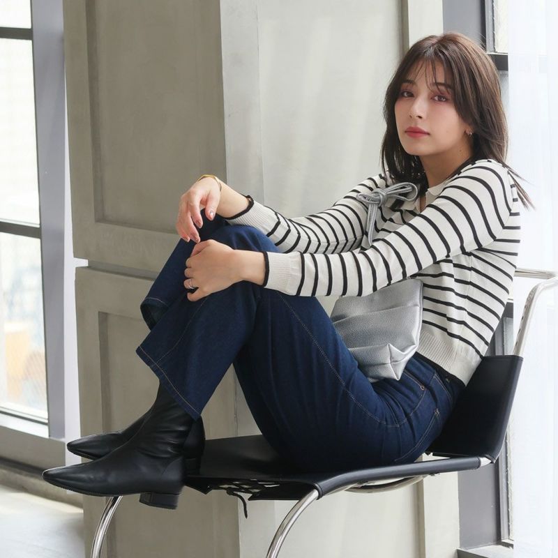 【美品】ヴァンキッシュ ヒールブーツ 26cm ヴァンキッシュ VANQUISH Cow Leather side zip ring heel Boots