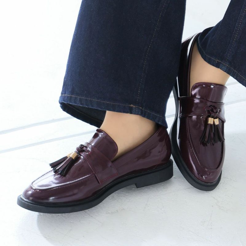 タッセル付き黒レザー ローファー タッセル付きレザーローファー - ブルー | ZARA Japan / 日本