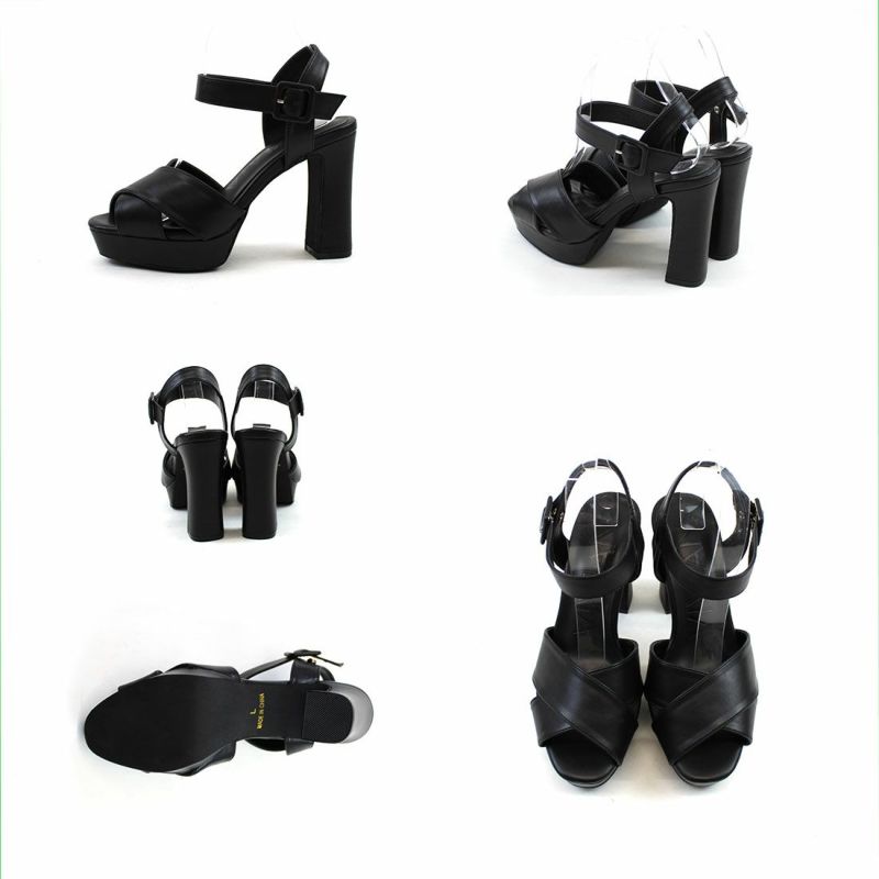 Steve Madden 厚底プラットフォーム バンドストラップ サンダル 公式ストア/ZOZO限定】厚底プラットフォームクロスバンド