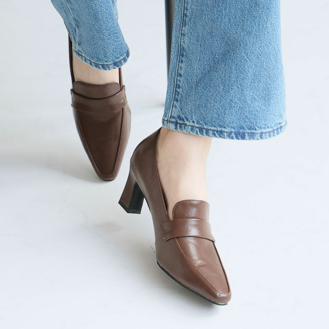 靴 vintage square toe leather shoes vintage square toe leather shoes