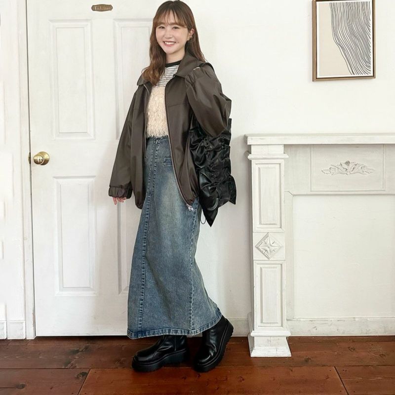 teraさん×omiさんコラボ 厚底ダブルステッチストレッチショート teraさん×omiさんコラボ 厚底ダブルステッチストレッチショート