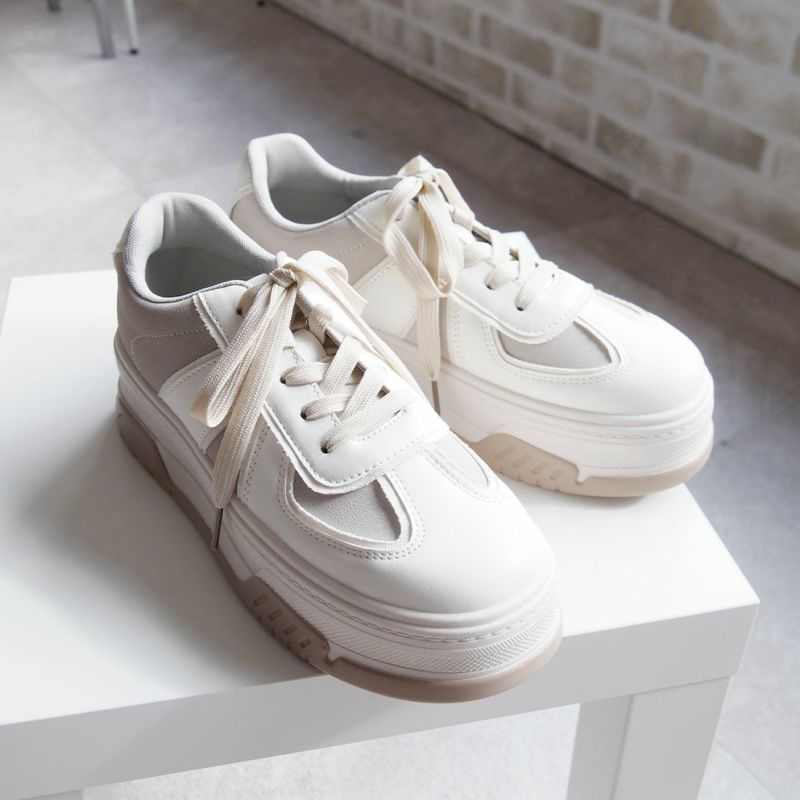 Vivienne Westwood ミックスプリント レースアップ スニーカー 厚底Tトゥデザインコンビカラーレースアップスニーカー ｜靴