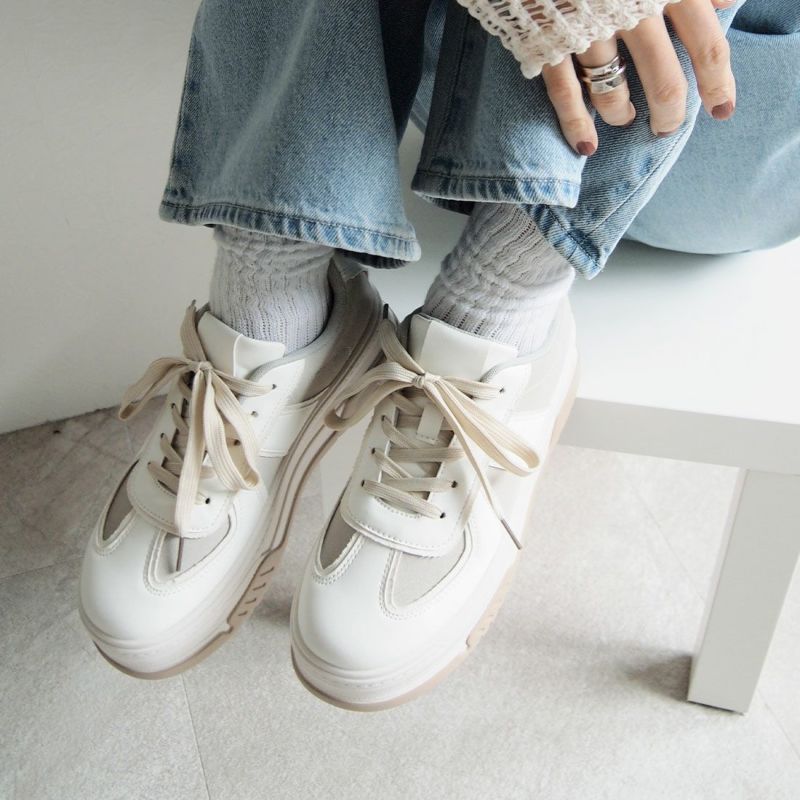 Vivienne Westwood ミックスプリント レースアップ スニーカー ヴィヴィアン VIVIAN 厚底コンビカラーレースアップスニーカー