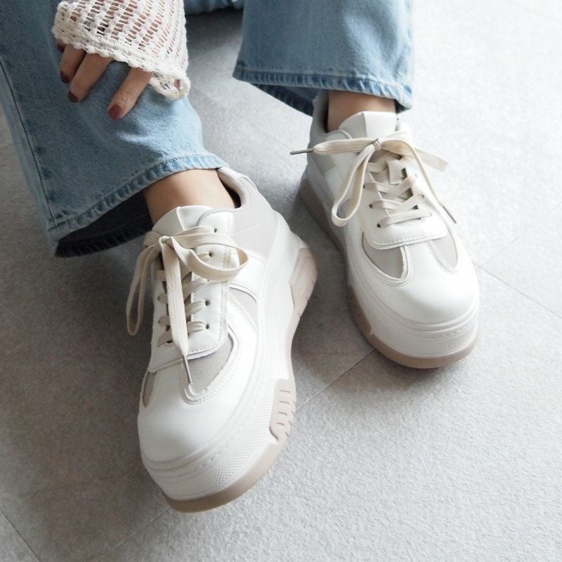 Vivienne Westwood ミックスプリント レースアップ スニーカー Vivienne Westwood(ヴィヴィアンウエストウッド) スニーカー