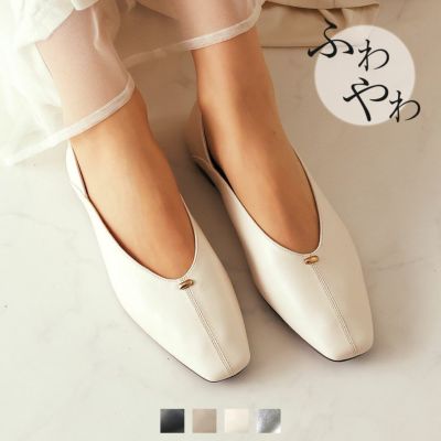 makiさんコラボポインテッドトゥパールバックルフラワーカット