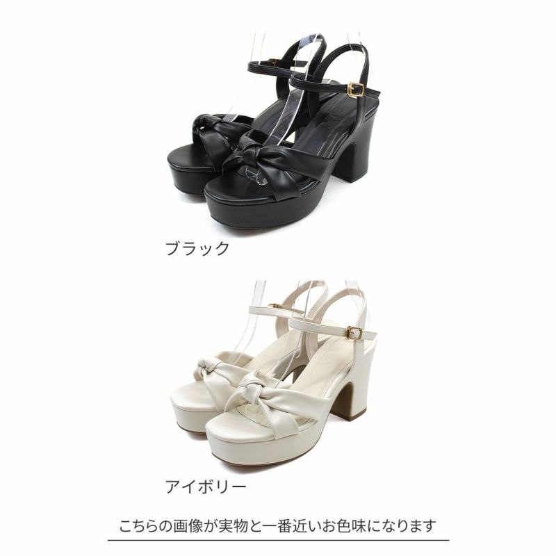 【Call It Spring】ノット結び☆プラットフォーム・厚底サンダル 公式ストア/ZOZO限定】厚底プラットフォームノットデザイン