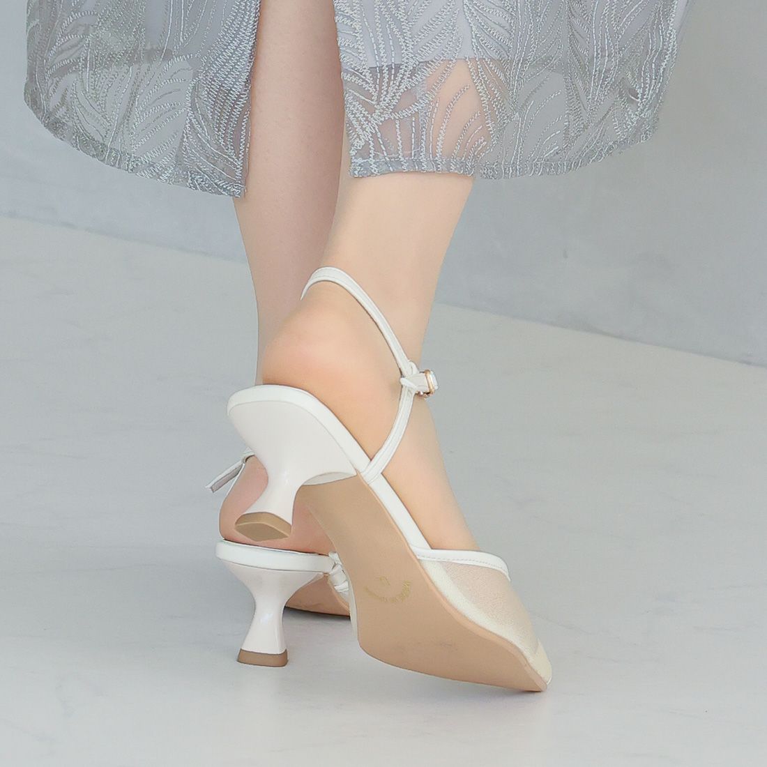 シアーチュールストラップパンプス ｜靴・レディースシューズの通販